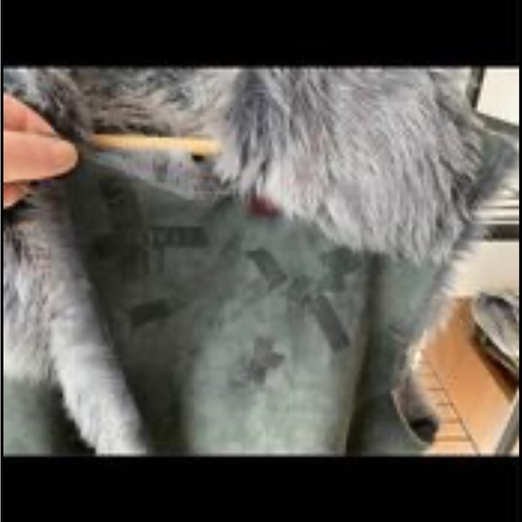 RIZAL real Fur and real leather vest 
Blue grey - Picture 9 of 9